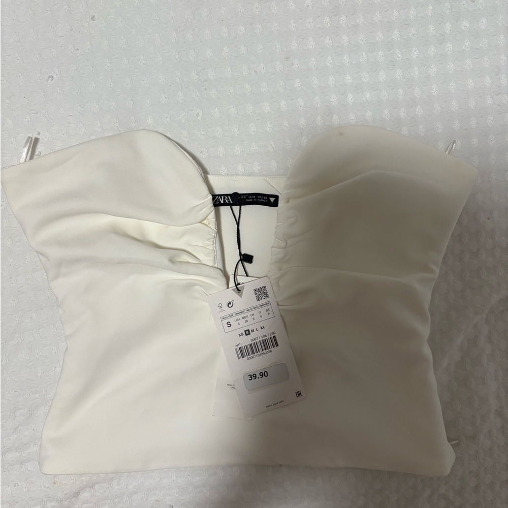 Zara NWT Strapless Top